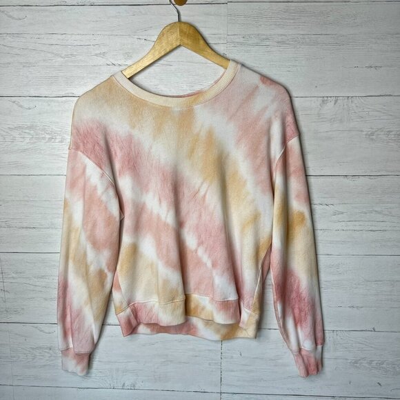 Rails Sweatshirt Womens Size Medium Pink & Orange Ramona Sunset Tie Dye Cotton - Picture 3 of 16